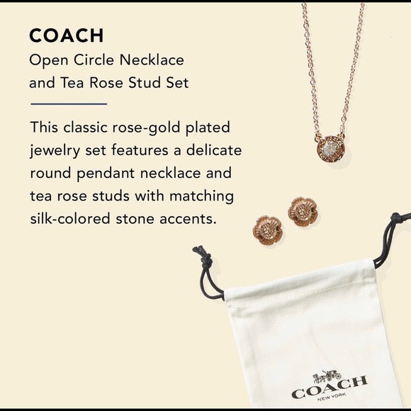 Coach Necklace and Earrings Set - Picture 9 of 11